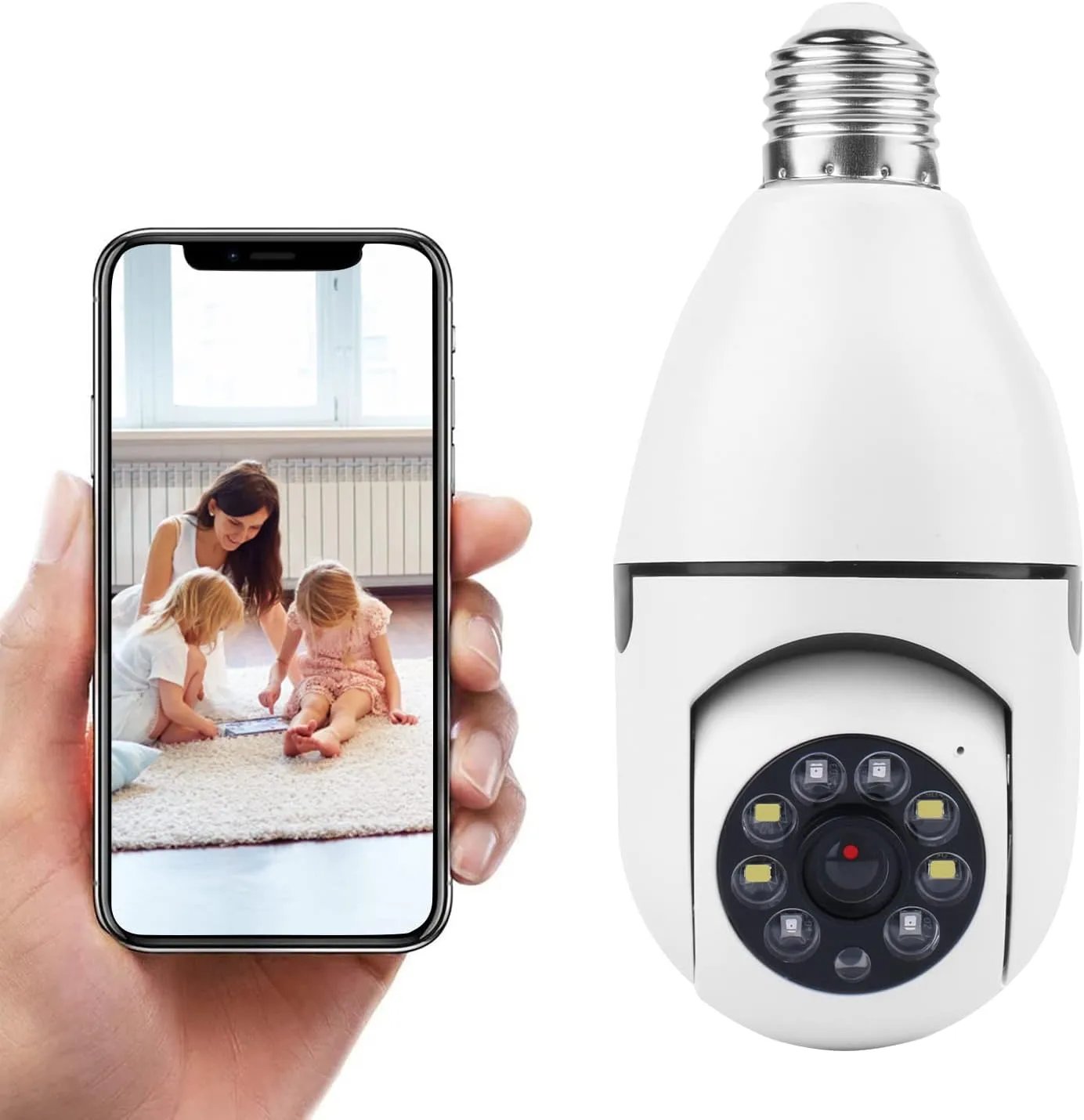 Light Bulb Security Camera for Moms - 1080P WiFi