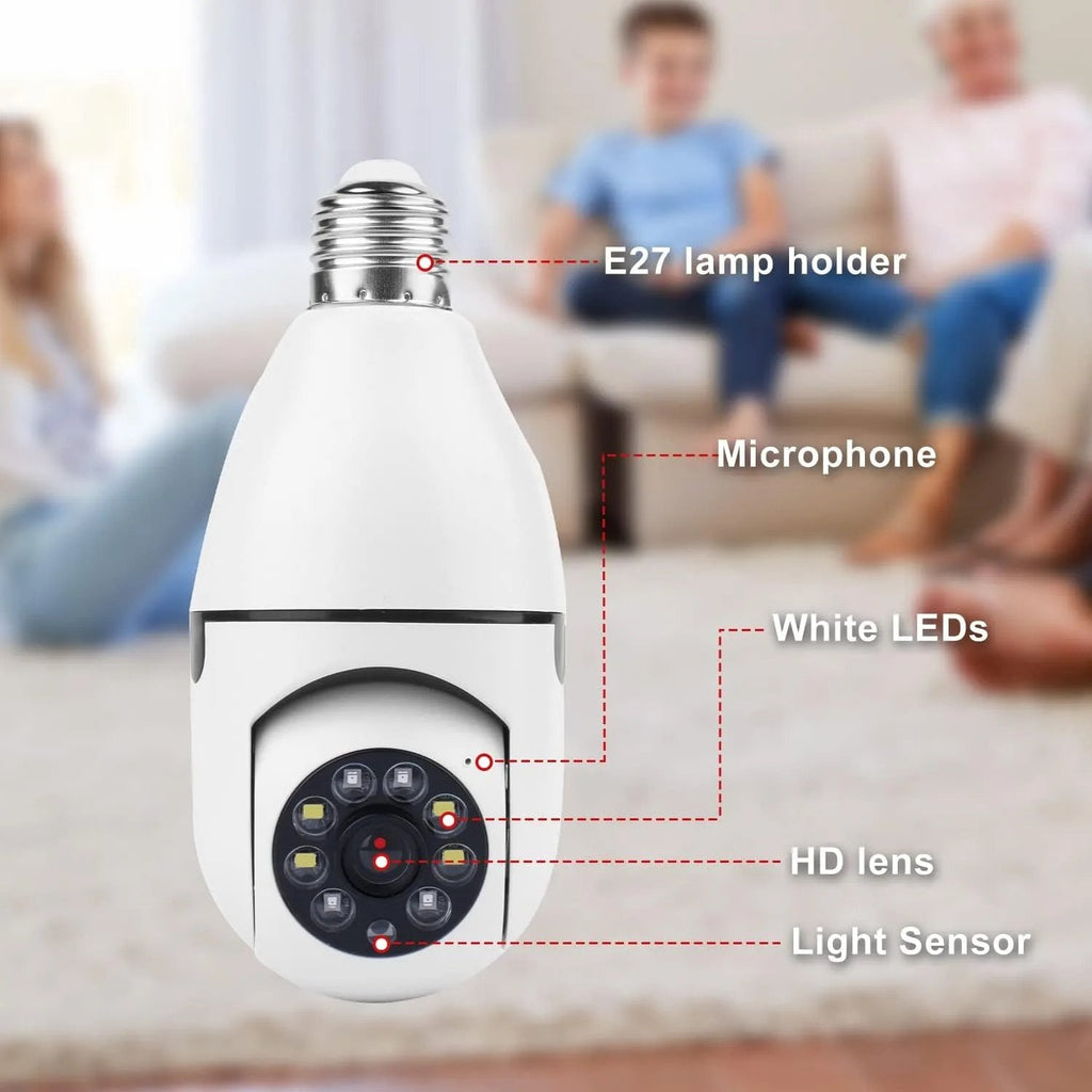 Light Bulb Security Camera for Moms - 1080P WiFi