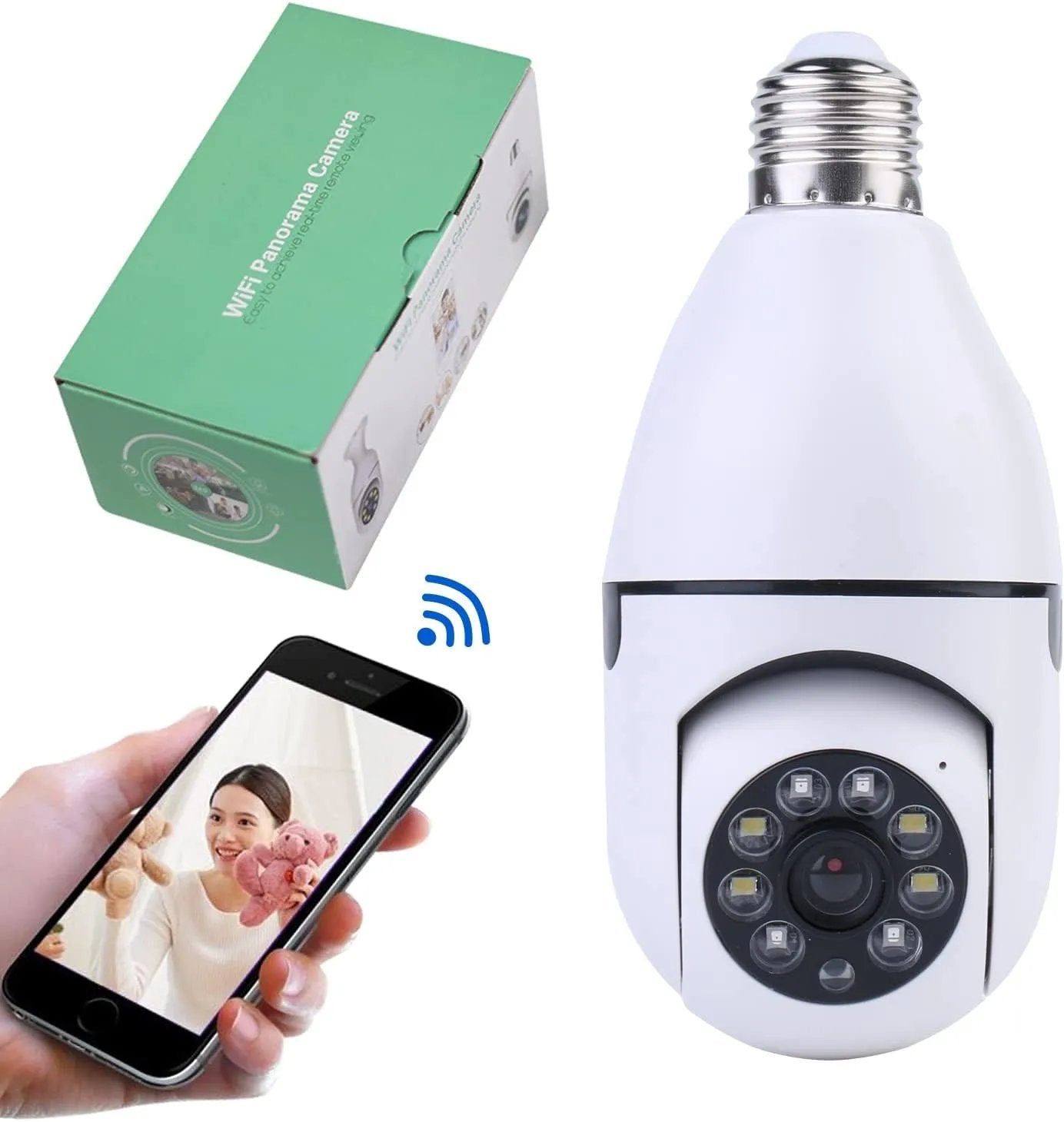 Light Bulb Security Camera for Moms - 1080P WiFi